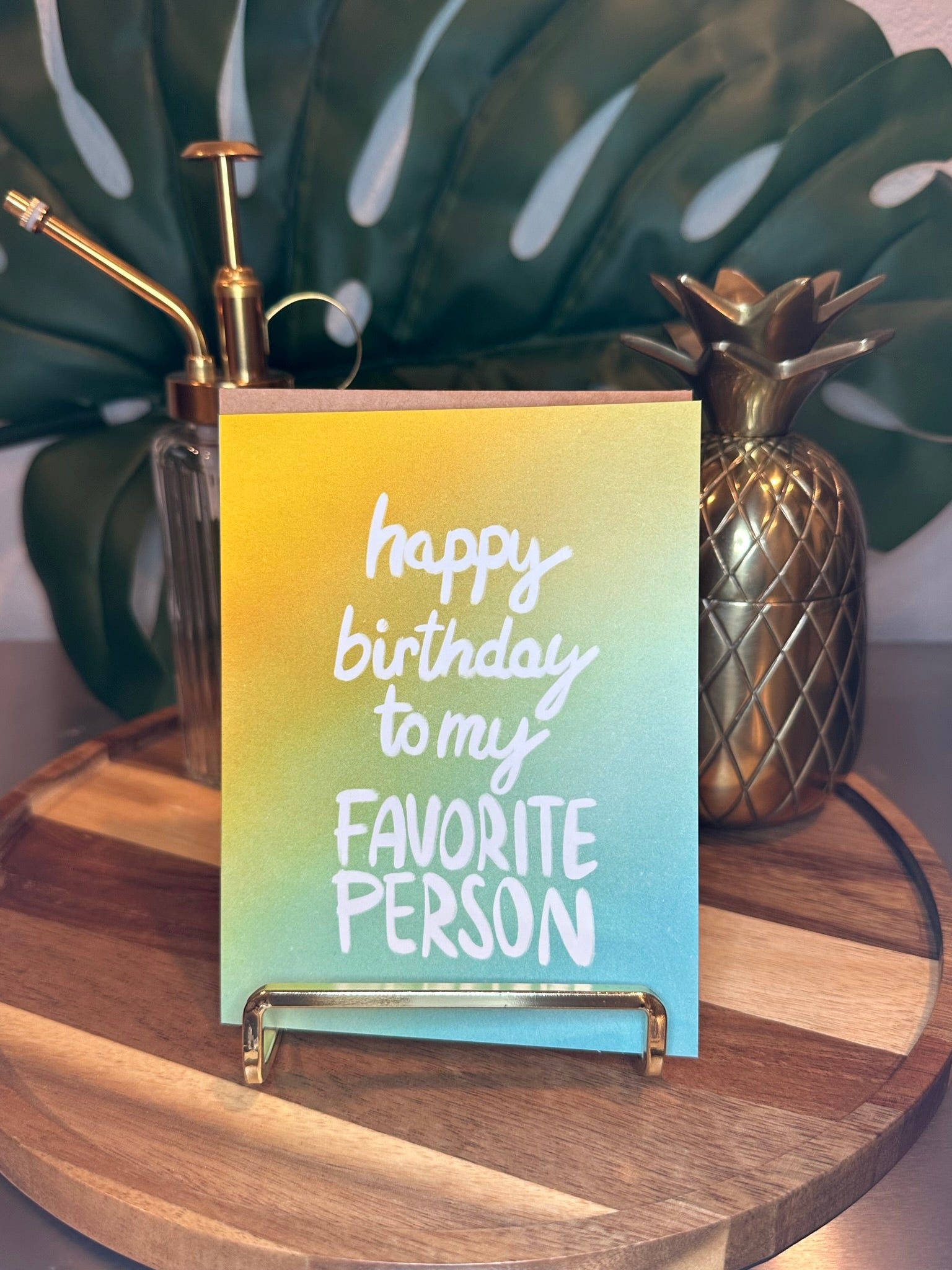 "Happy Birthday to my Favorite Person" Greeting Card