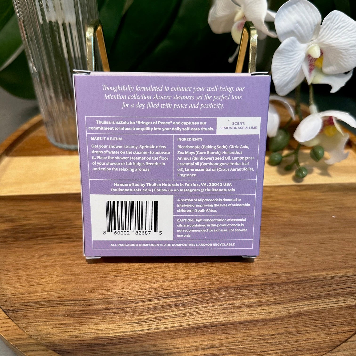 Lemongrass + Lime Shower Steamers