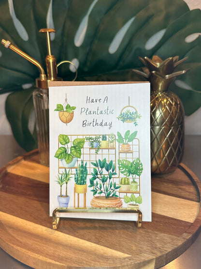 &quot;Have A Plantastic Birthday&quot; Greeting Card