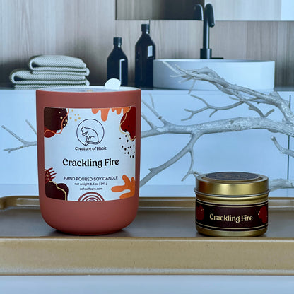 Crackling Fire Candle