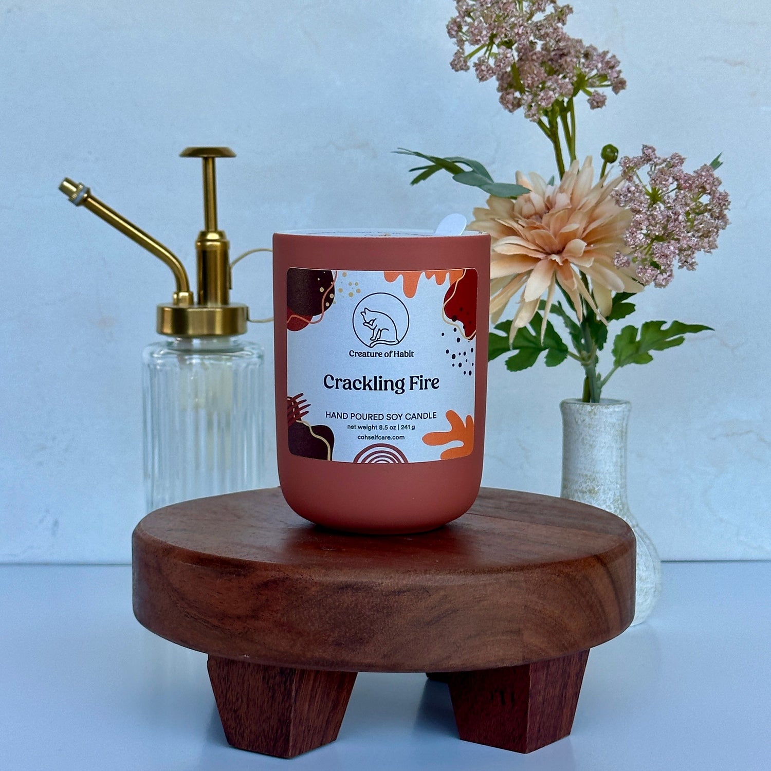 Crackling Fire Candle