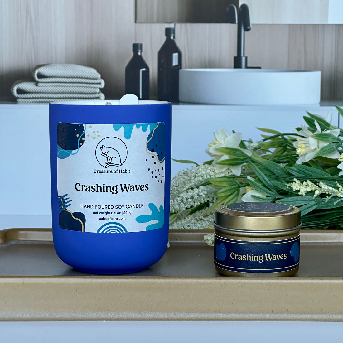 Crashing Waves Candle