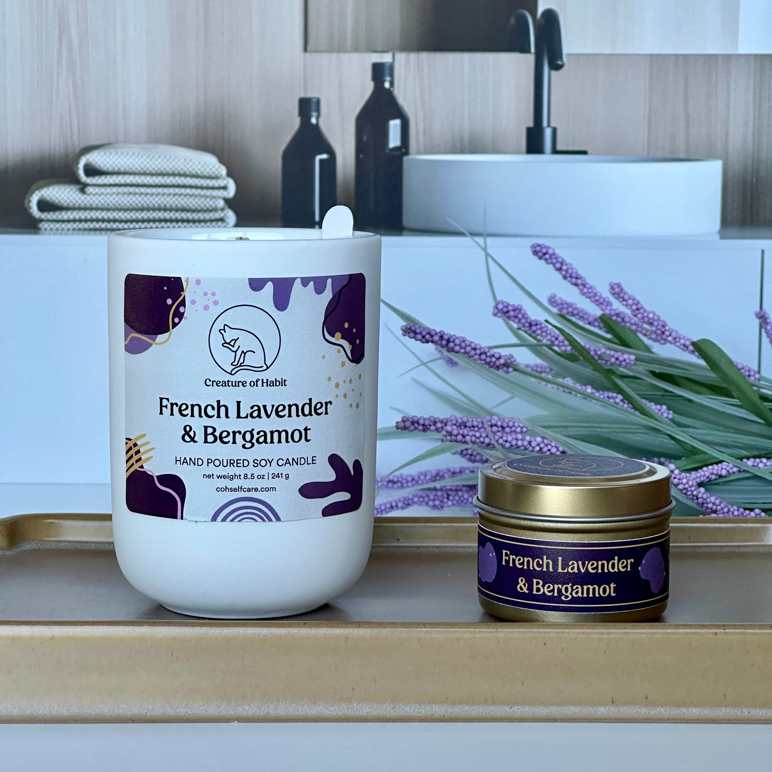 French Lavender &amp; Bergamot Candle