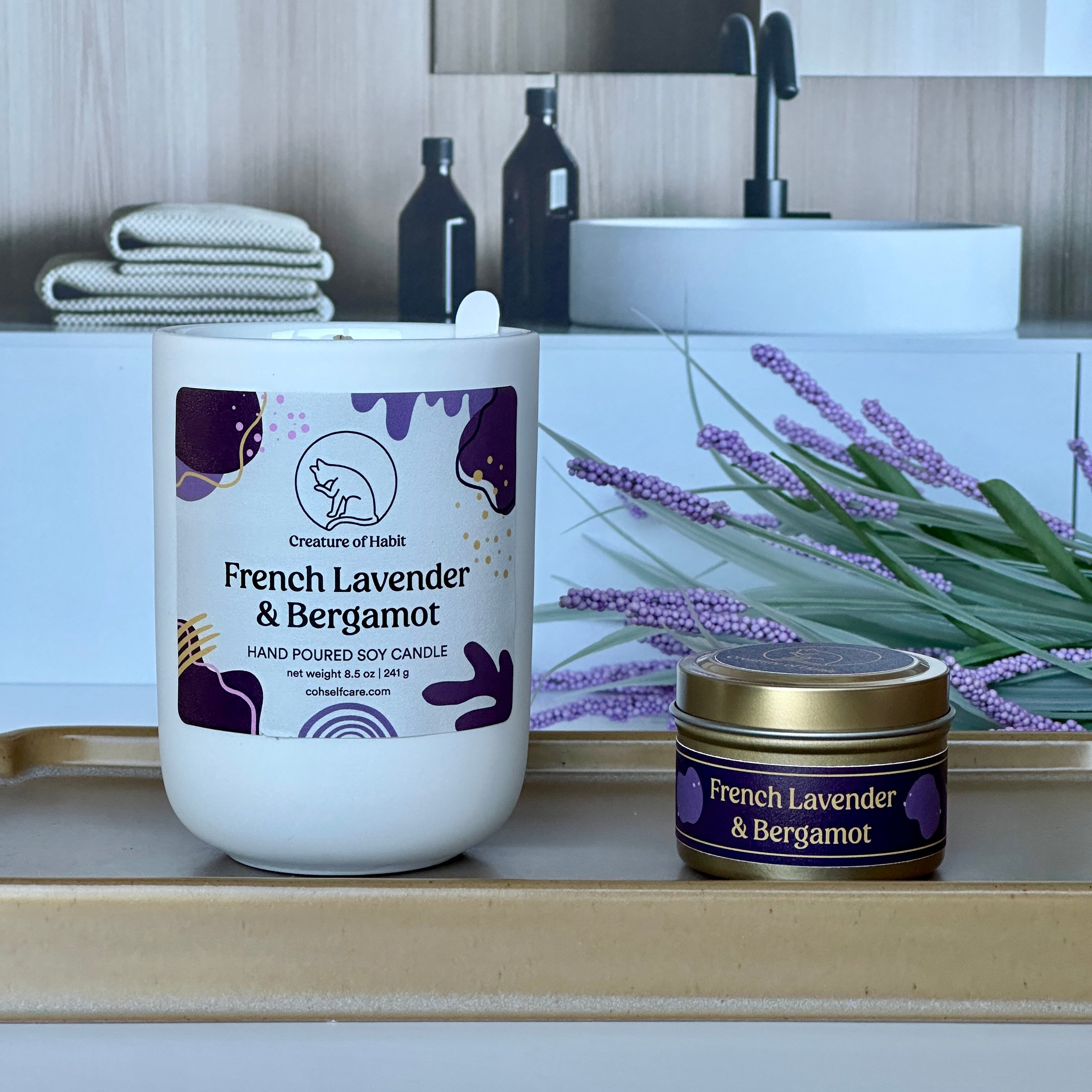 French Lavender &amp; Bergamot Candle