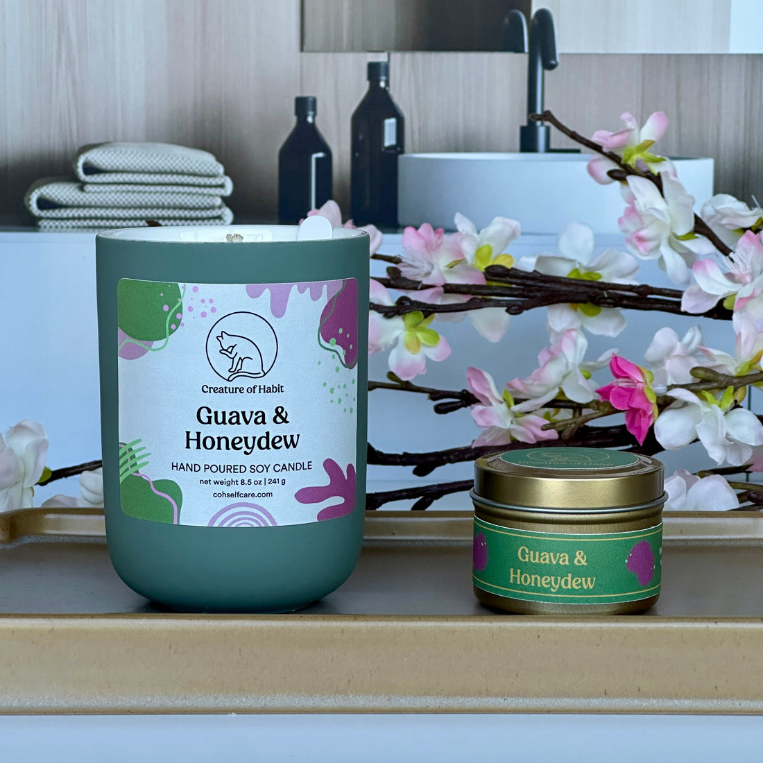 Guava &amp; Honeydew Candle